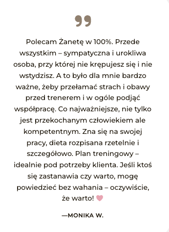 Opinia Moniki o współpracy z Żanetą